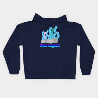 Blue Lagoon, The Story of the Sea, coral reefs Kids Hoodie